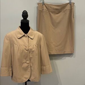 Classic Tan Women's Skirt size 14 blazer and skirt